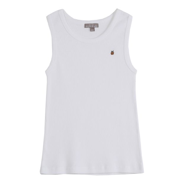 Canottiera in cotone bio a costine -product
