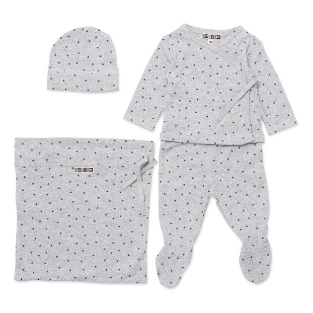Ensemble Naissance Coton Bio Coeurs-product