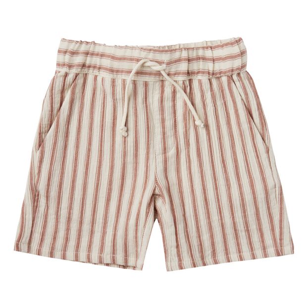 Cotton Crepe Striped Shorts -product