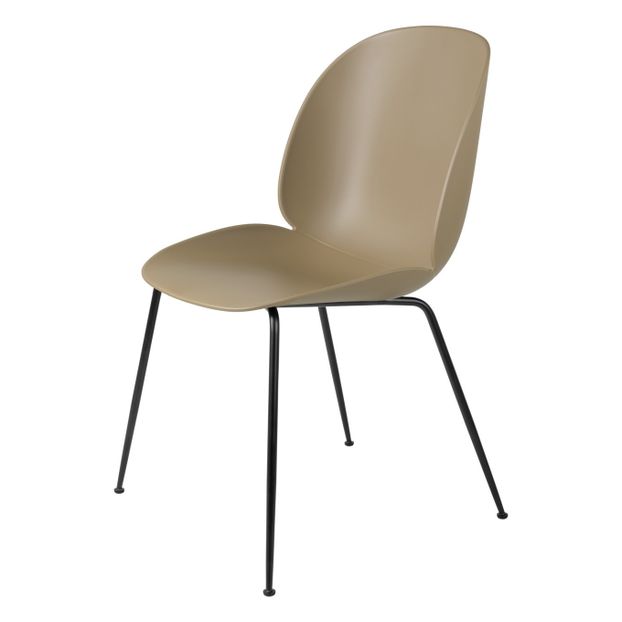 Chaise Beetle non rembourrée, piètement noir - GamFratesi-product