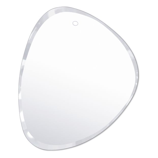 Miroir extra plat biseauté - forme aléatoire ronde 50,5x62 cm-product