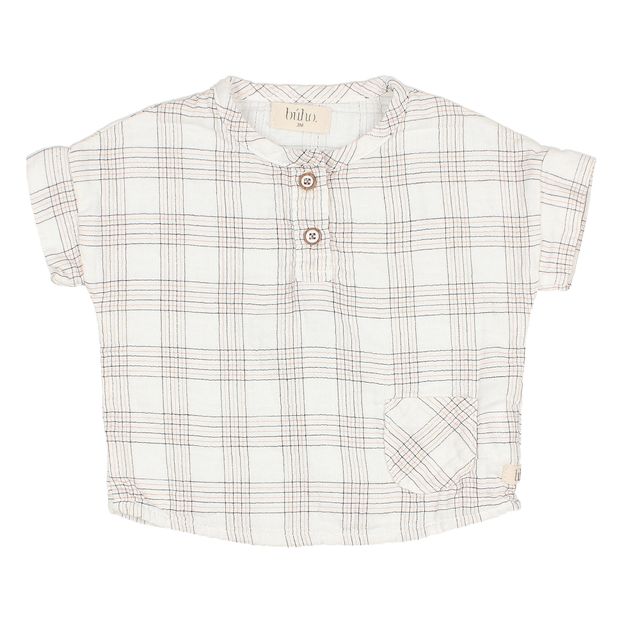 Kurta Gaze de Coton Bio Carreaux-product