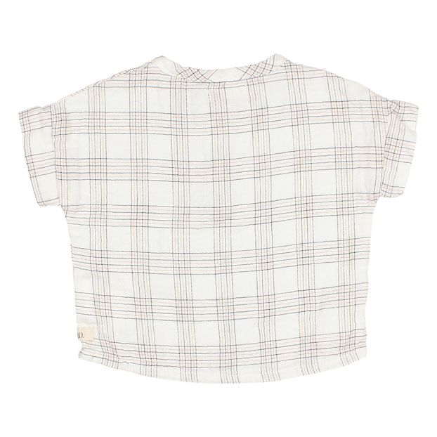 Kurta Gaze de Coton Bio Carreaux-product
