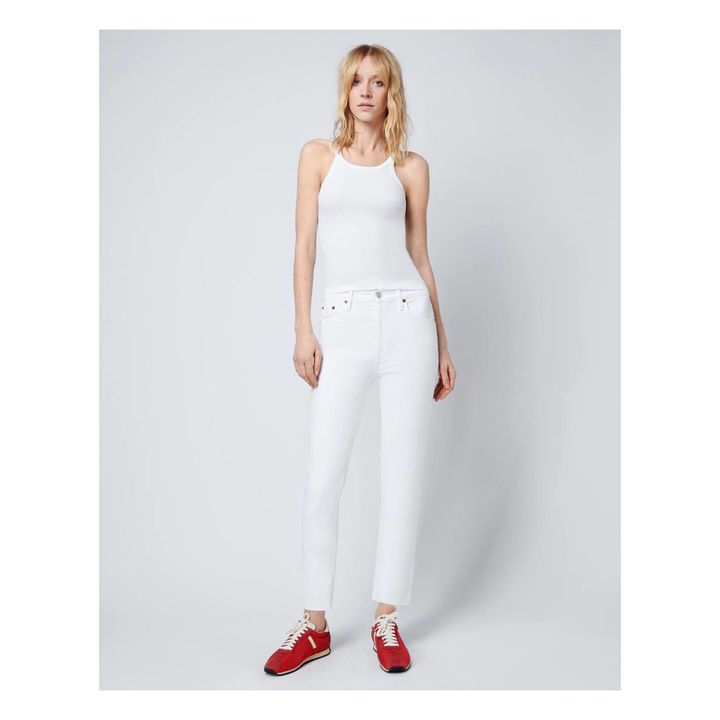 Camiseta sin mangas acalanada | Blanco- Imagen del producto n°5