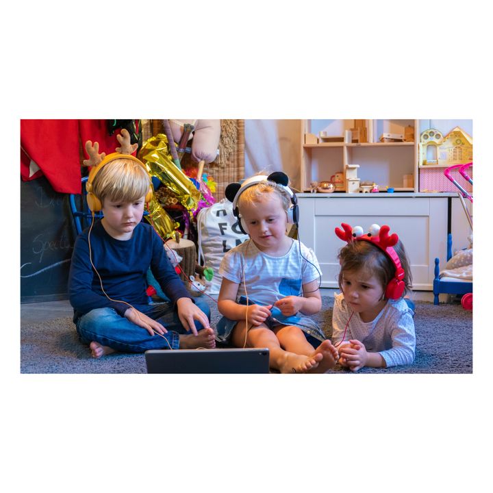 Casque audio filaire enfant Crabe | Rouge- Image produit n°1