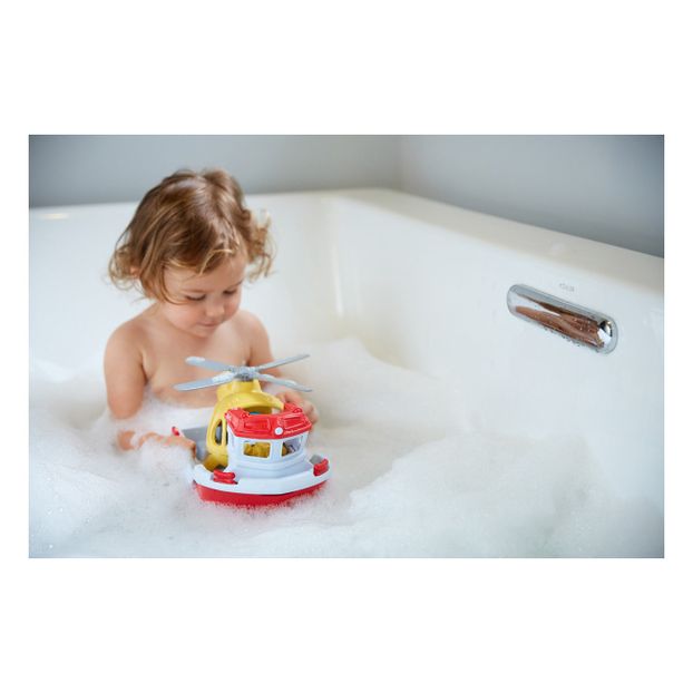 Rescue Boat and Helicopter Bath Toys-product