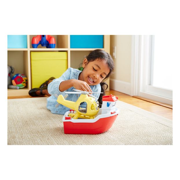 Rescue Boat and Helicopter Bath Toys-product