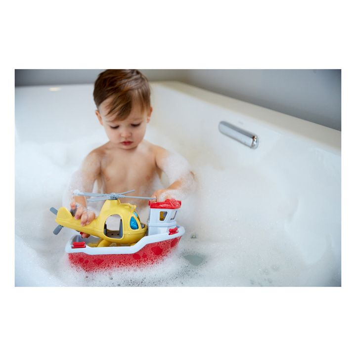 Barco de salvamento y helicóptero para el baño - Imagen del producto n°7