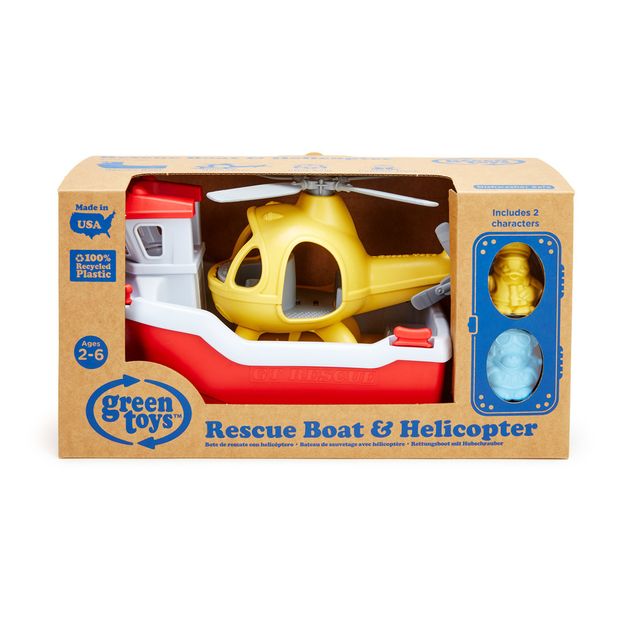 Rescue Boat and Helicopter Bath Toys-product