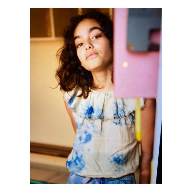 Tie-dye Linen Top -product