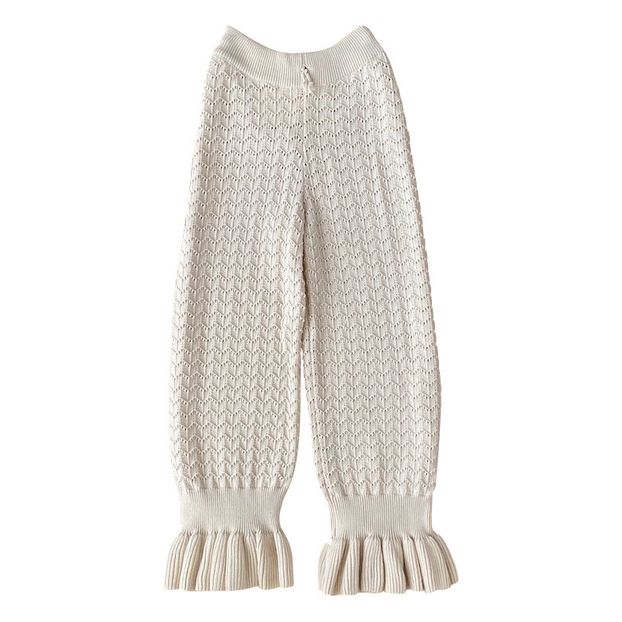 Knitted Organic Cotton Mina Trousers - Women's Collection --product