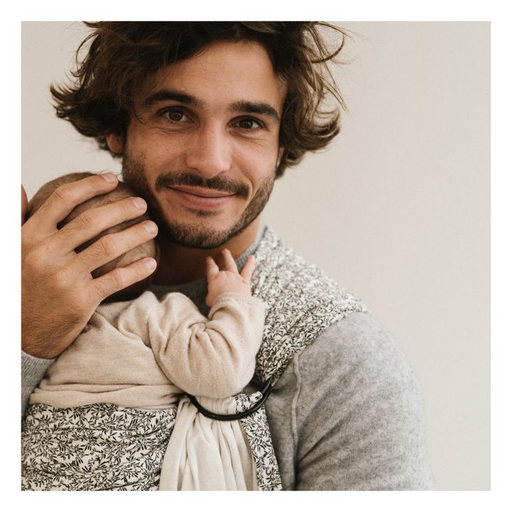 Portabebé en algodón orgánico | Blanco- Imagen del producto n°4