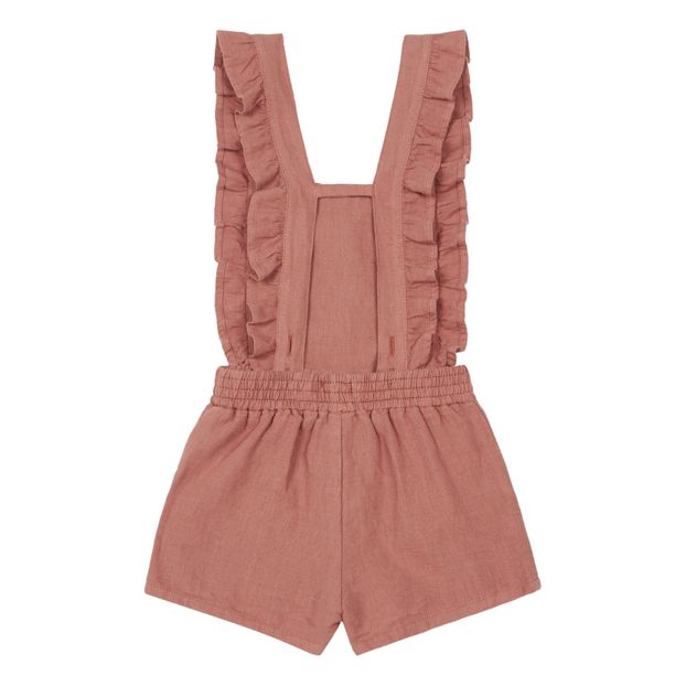 Exclusive Emile et Ida x Smallable - Short Linen Overalls -product