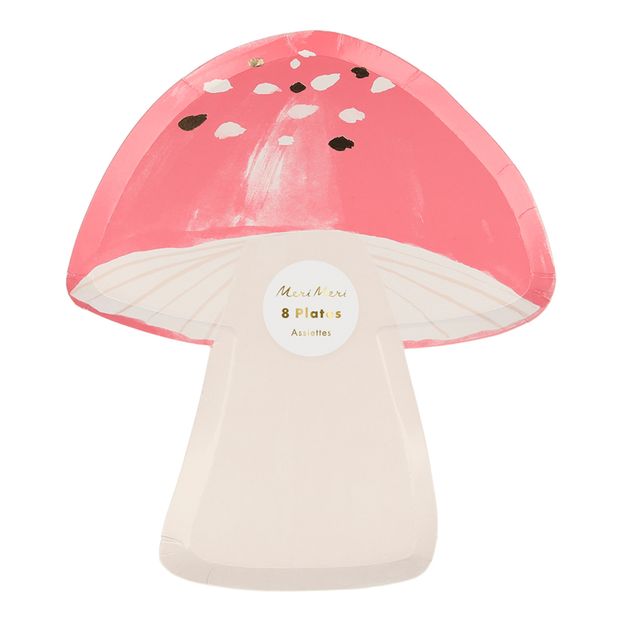 Assiettes en carton Champignon - Set de 8-product