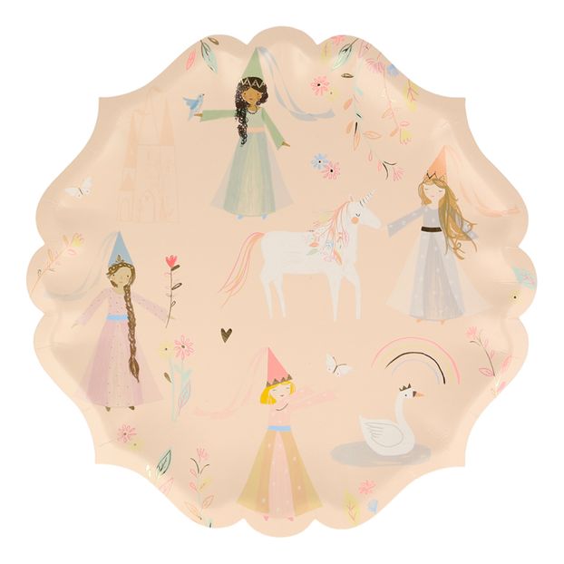 Platos de cartón Princesa - Juego de 8-product