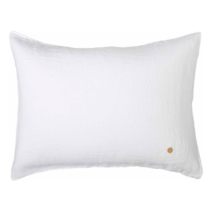 Funda de almohada Mona de Cáñamo | Blanco- Imagen del producto n°0