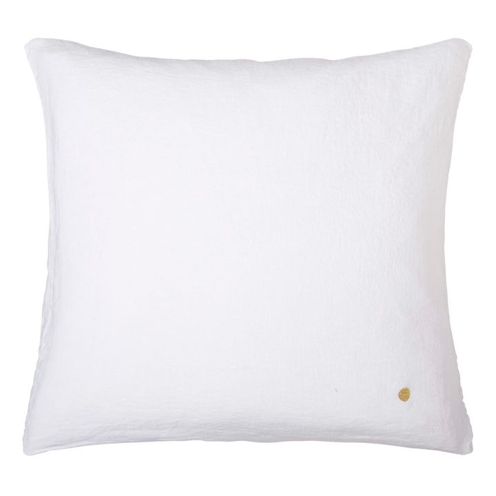 Funda de almohada Mona de Cáñamo | Blanco- Imagen del producto n°3