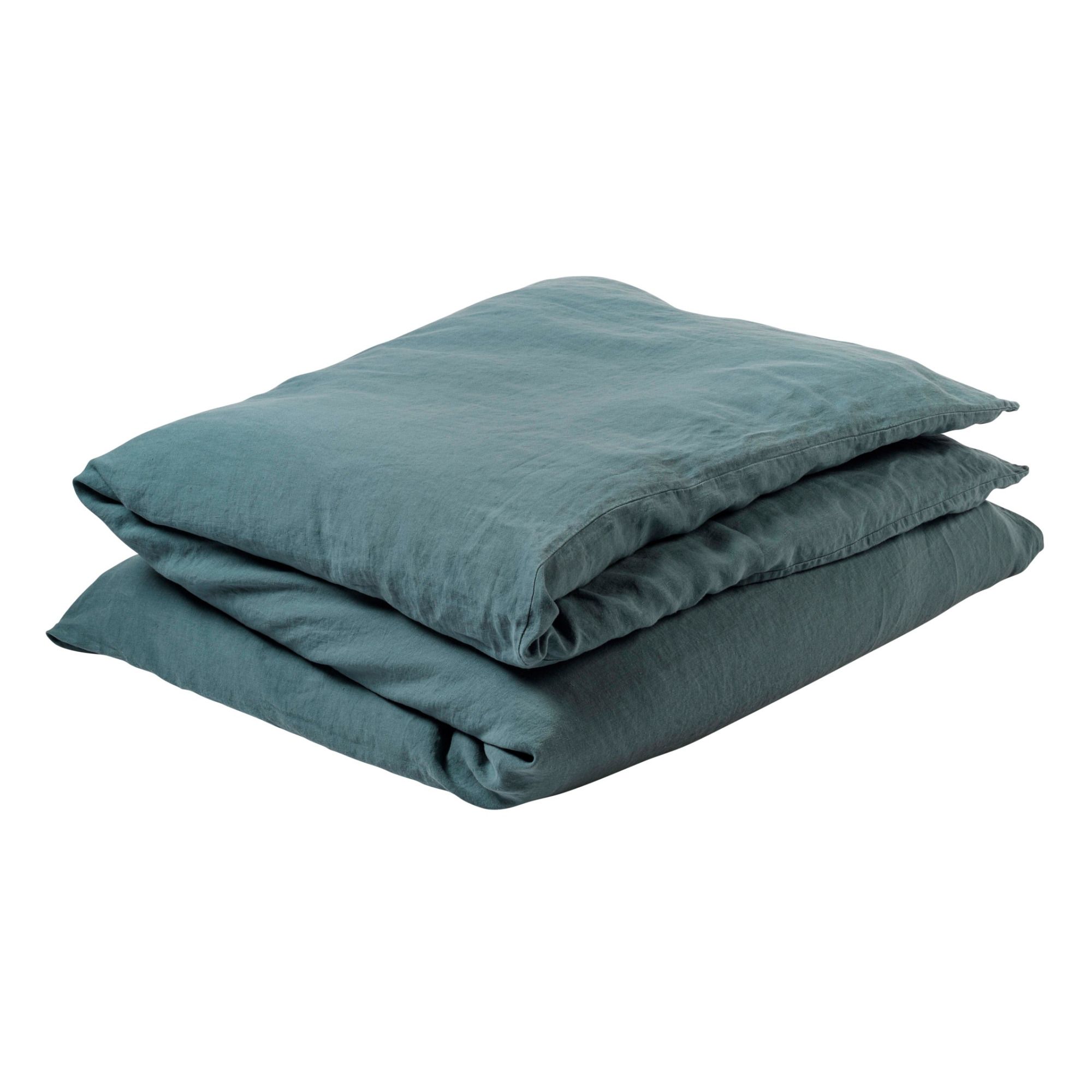 Funda de Edredón Mona de Cáñamo | Azul Gris- Imagen del producto n°0