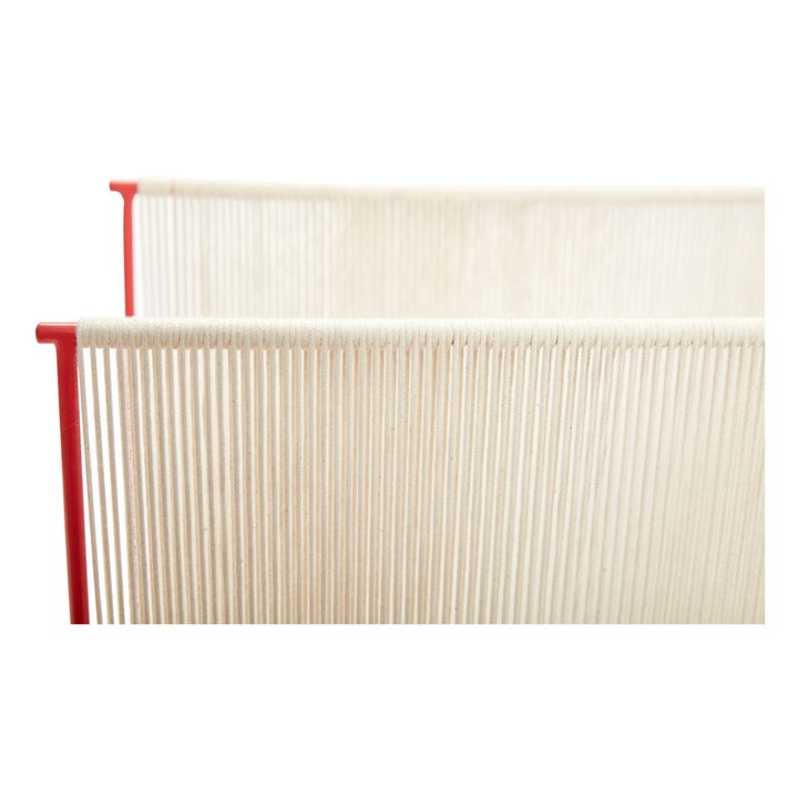 Rope and Metal Magazine Rack | Red- Product image n°2