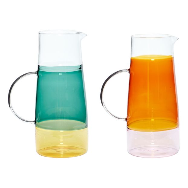 Carafe en verre coloré - Set de 2-product