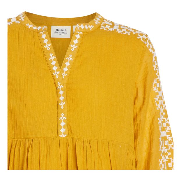 Rubis Embroidered Cotton Muslin Dress -product