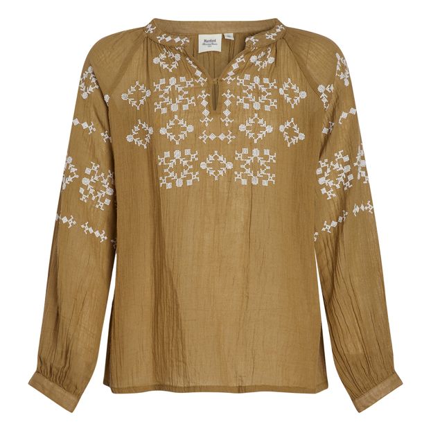 Blusa Halys Bordada gasa de algodón-product