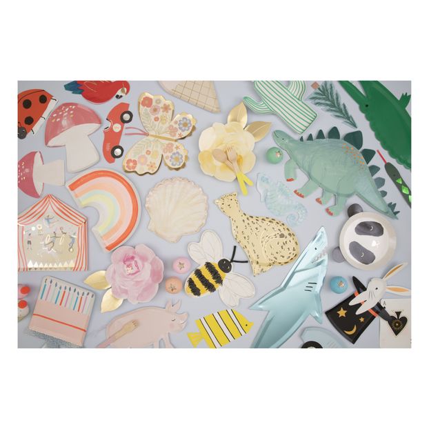 Assiettes en carton Coquillage - Set de 8-product