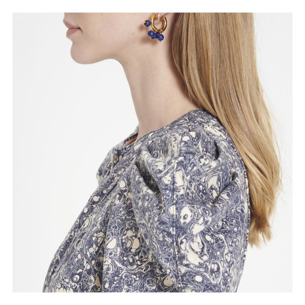Mismatched 24 ct gold-plated Lapis Earrings -product