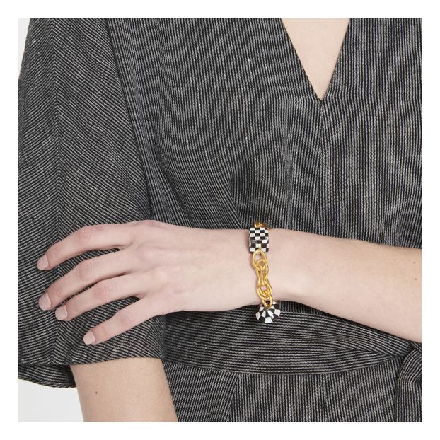 Bracelet en Plaqué Or 24 ct Damiers-product