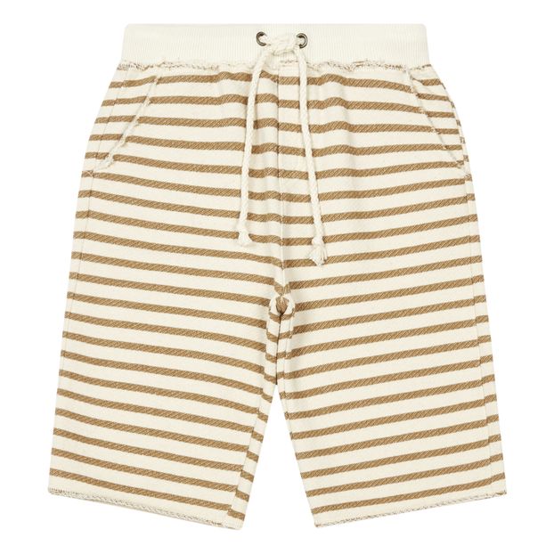 Shorts in pile a righe-product