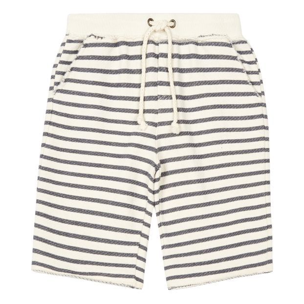 Shorts in pile a righe-product