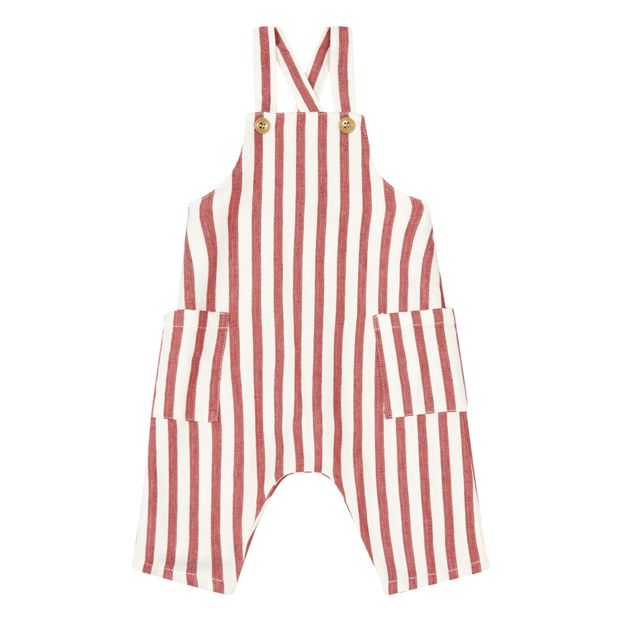 Salopette Lin et Coton Rayée-product