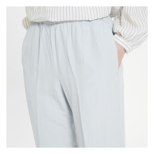 Pantalon Lin Mélangé Taille Elastique-product