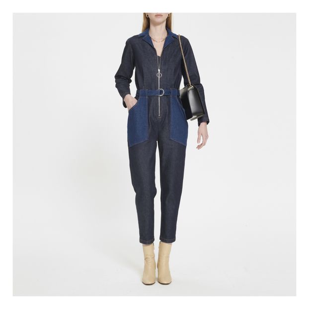 Combinaison Rosie Bicolore Denim Stretch-product