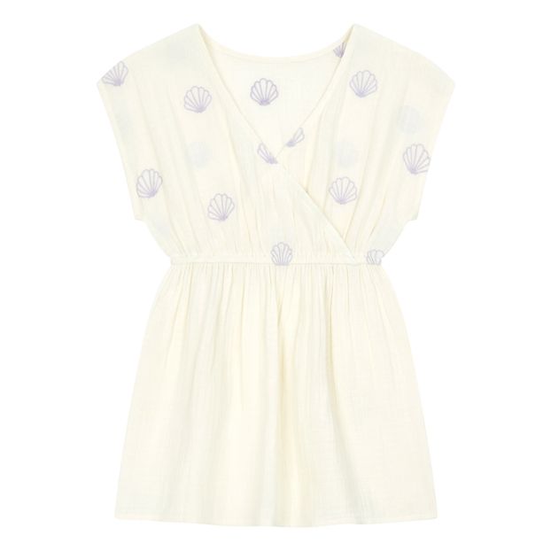 Embroidered Organic Cotton Muslin Dress-product