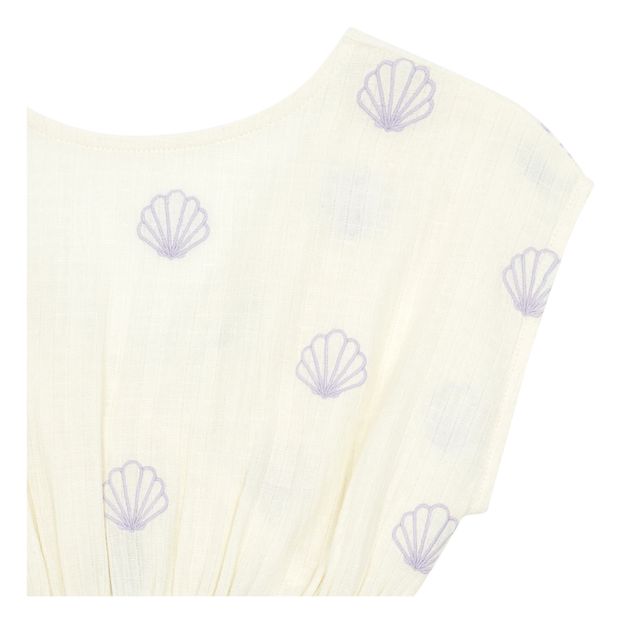 Embroidered Organic Cotton Muslin Dress-product