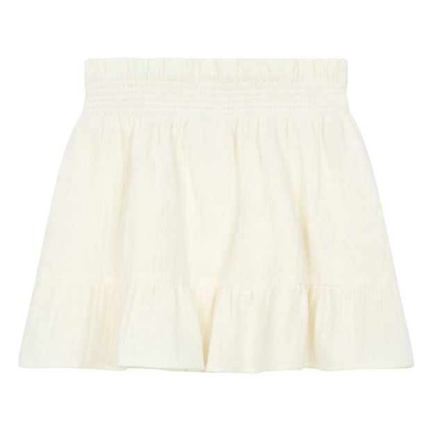 Short Organic Cotton Muslin Skirt-product