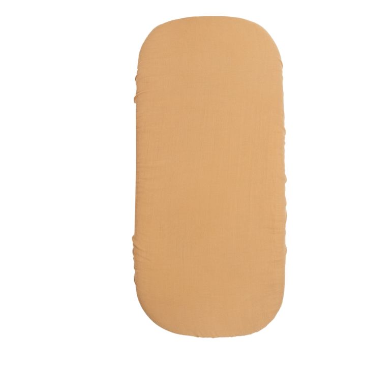 Organic Cotton Fitted Sheet for Melody Moses Basket | Nude- Product image n°0