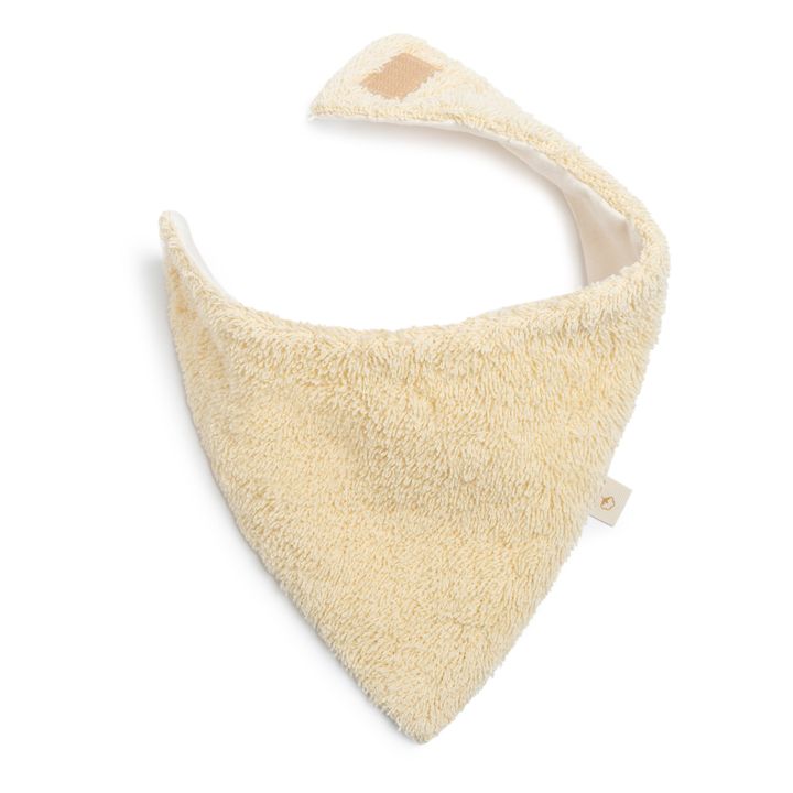 Bavoir Bandana So Cute en coton bio | Vanille- Image produit n°4