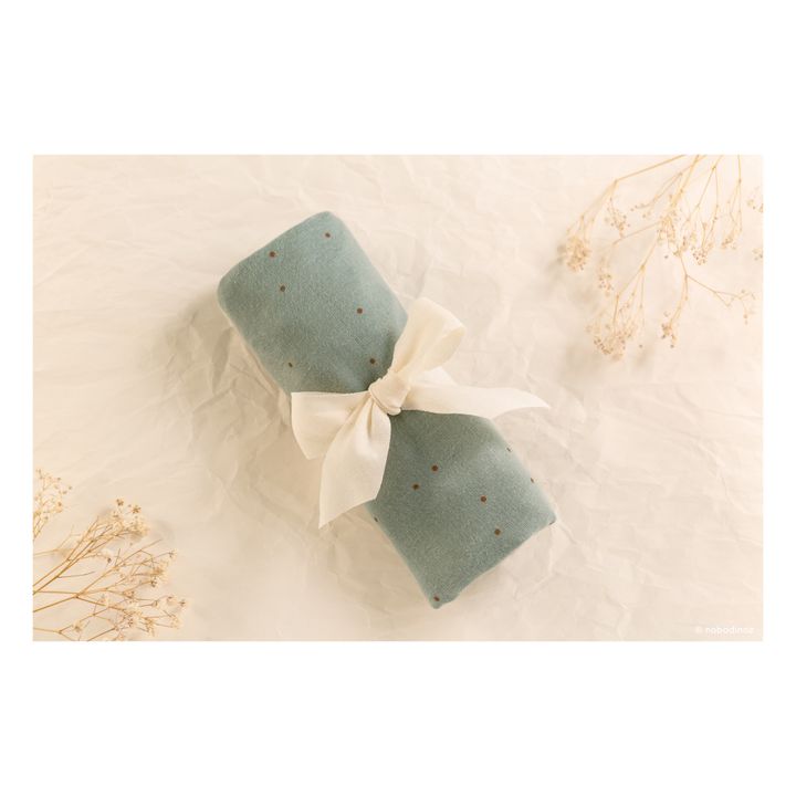 Sábana bajera para capazo Melody de algodón orgánico | Verde Pálido- Imagen del producto n°3