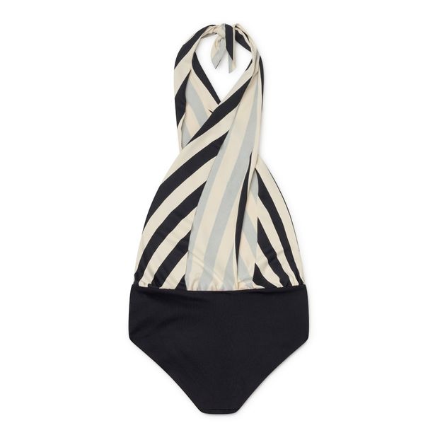 Maillot de Bain 1 Pièce Noué Rayé-product