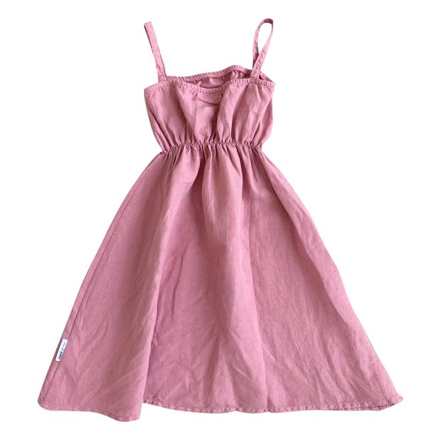 Peacock Linen Dress -product