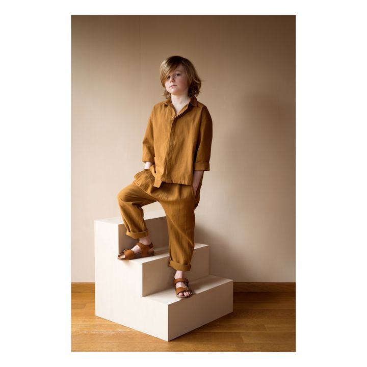 Frits Organic Cotton Trousers | Camel- Product image n°3