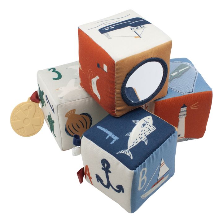 Blocs d'éveil en tissu Seven Seas - Set de 4- Image produit n°0