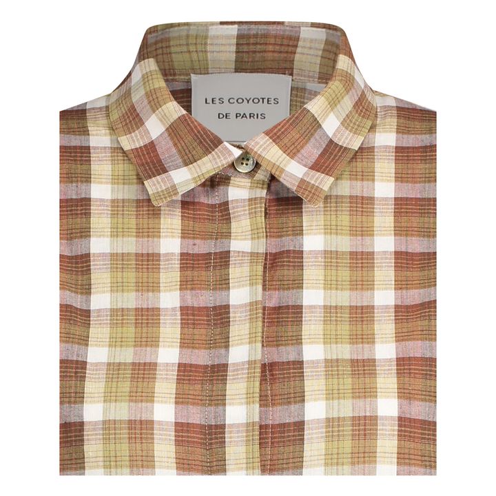 Marcelle Cotton and Linen Shirt | Beige- Product image n°8