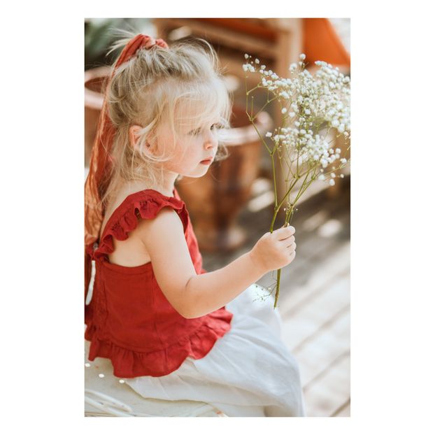 Linen Frill Top -product