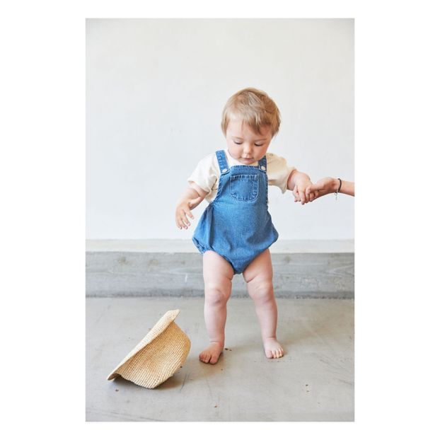 Frankie Organic Cotton Denim Dungarees -product