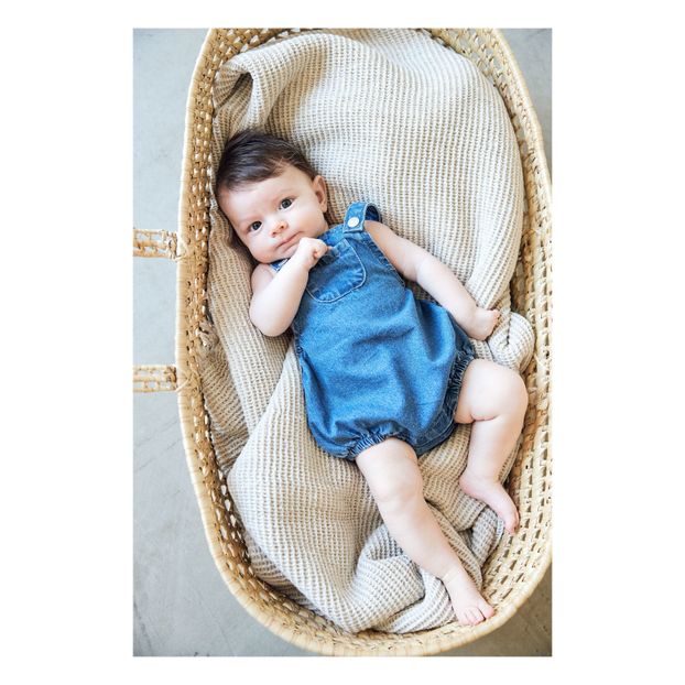 Frankie Organic Cotton Denim Dungarees -product