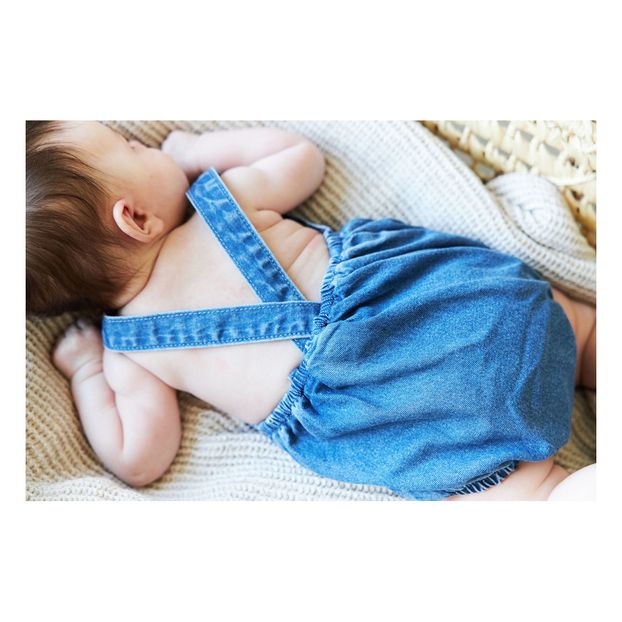 Frankie Organic Cotton Denim Dungarees -product