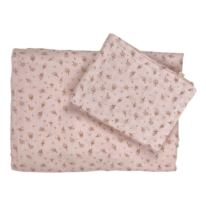 Organic Cotton Quilt Cover | Powder pink- Product image n°0